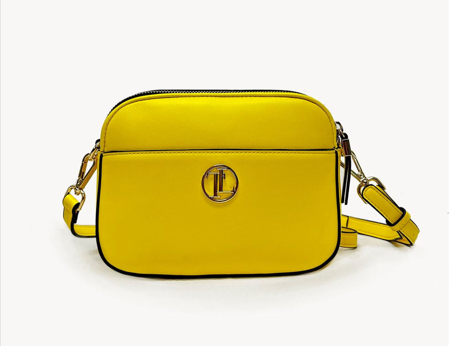 Georgia Yellow Woven Camera Bag